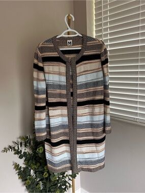 M Missoni Stripe Cardigan Sweater